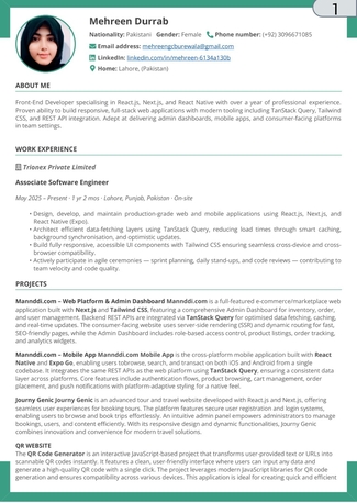 React.js / Next.js Frontend Web / App  Developer Looking For A Job photo 1