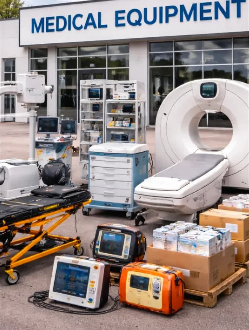OMR 200,  Medical Equipment, Laboratory Equipment, Surgical Equipment, Dental Equipment, Gloves, ECG
